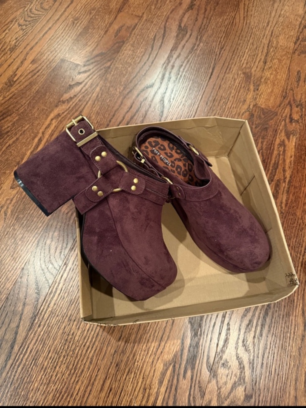 New  Free People Amalia Vegan Harness Clogs Size 11 - Picture 7 of 7